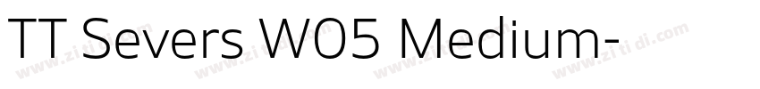 TT Severs W05 Medium字体转换